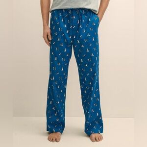 Cotton Broadcloth Holiday Dog Lounge Pants